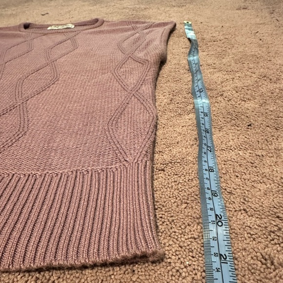 Vintage Jaeger Crew-neck Sweater Vest purple Cotton Blend To Fit /S / 91cm - Picture 4 of 6